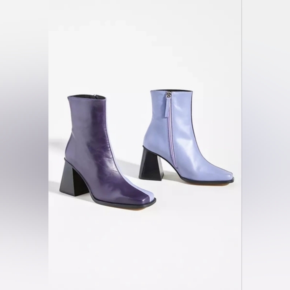 Alohas Purple/Lavendar Two Tone Ankle Boots - Picture 3 of 8